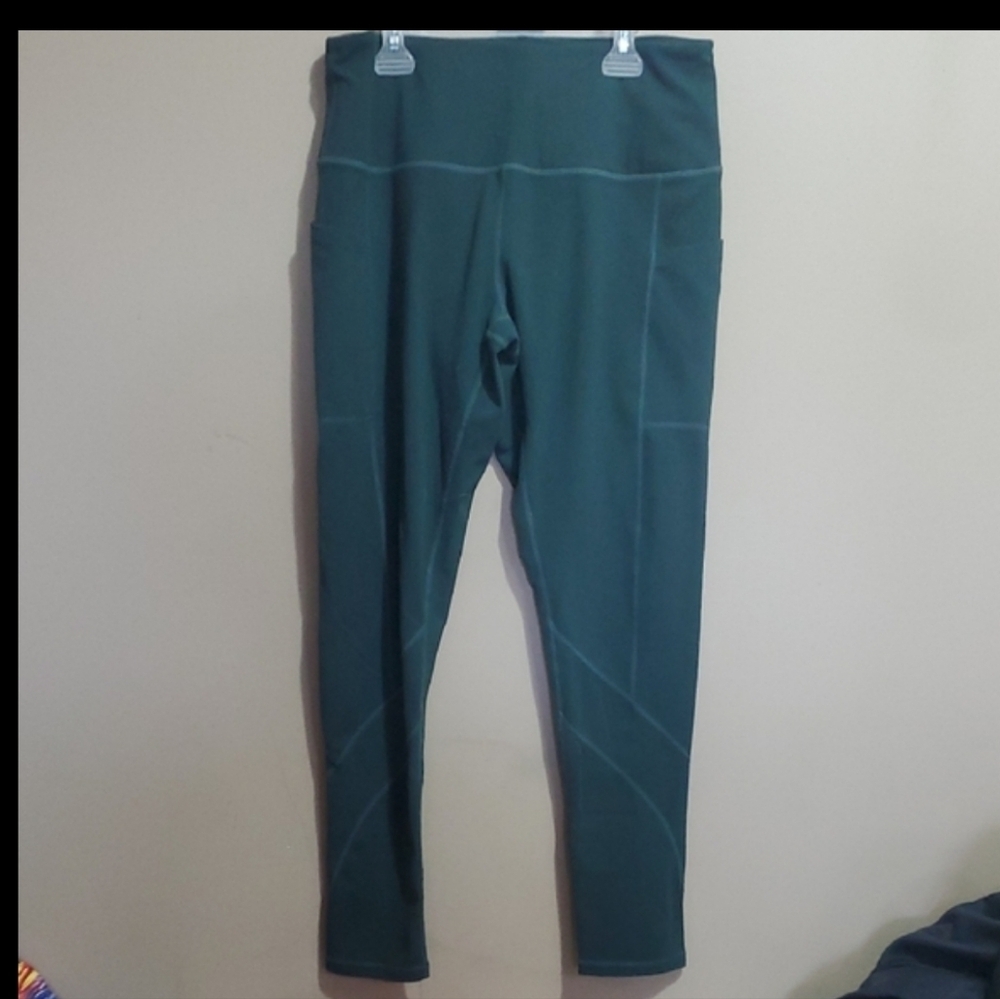 Along Fit Green High-Waisted Leggings Size XL